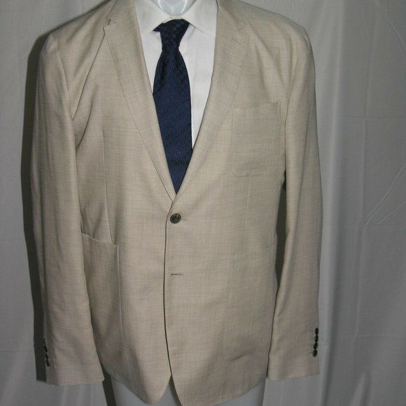 Burberry London Two Button Cashmere Blazer 46R NEW